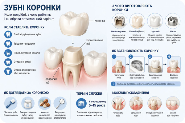 Зубные коронки: когда они нужны, из чего их делают и как выбрать оптимальный вариант